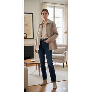 Linda Allard x Ellen Tracy 100% wool full zip women’s jacket size 14